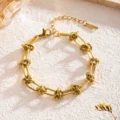 7768 knotted bracelet gold