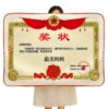Customized Creative Certificate Blanket with Pictures, Holiday Gift for Teachers, Friends and Parents, Nap Air-Conditioned Blanket