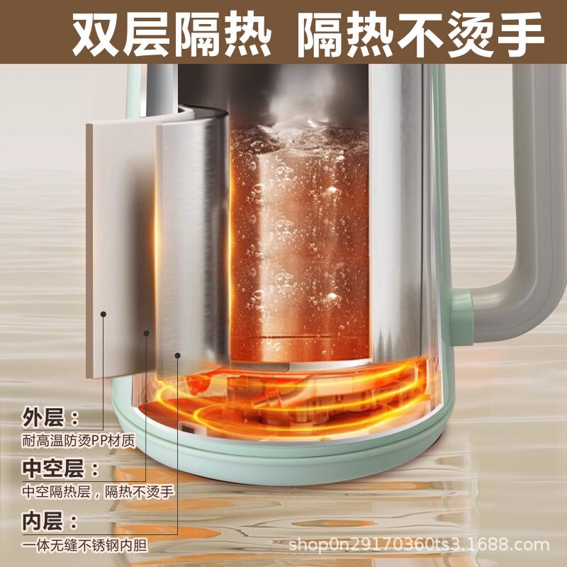 Power Exclusive Food-Grade Seamless Stainless Steel Electric Kettle, Quick-Heating, Double-Layer Anti-Scalding, Intelligent Automatic Heat Preservation for Home Use