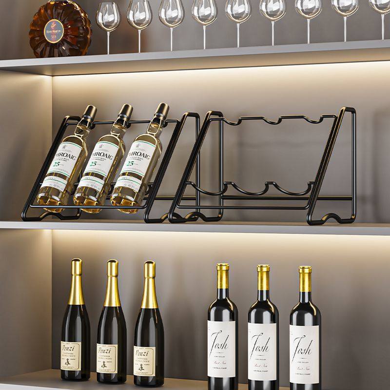 Red Wine Rack Creative Light Luxury Modern Simple European Wine Cabinet Ornaments Wine Rack Display Rack Wine Rack Holder