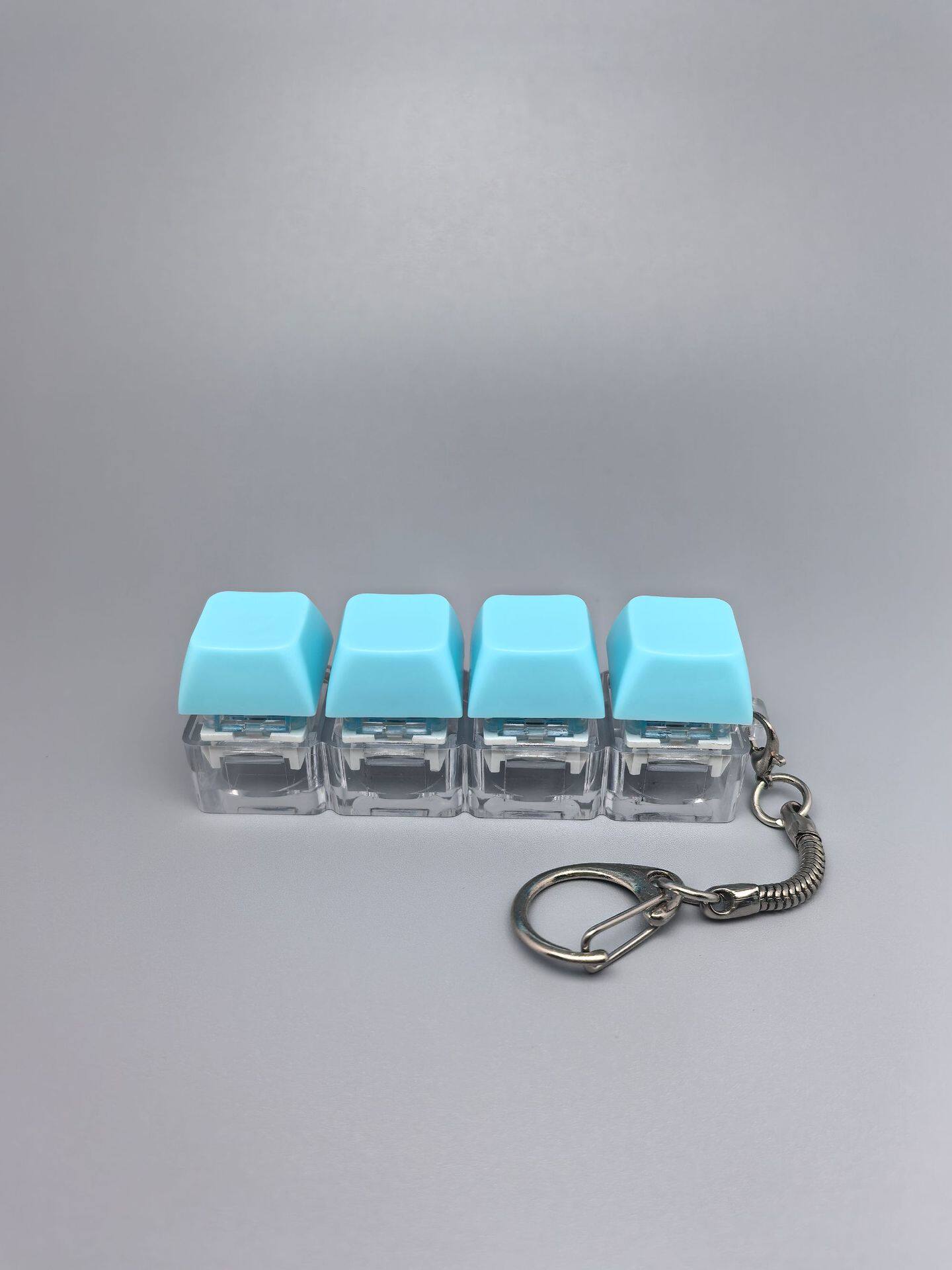 四键马卡龙按键解压玩具钥匙扣键盘办公摸鱼按键解压玩具跨境