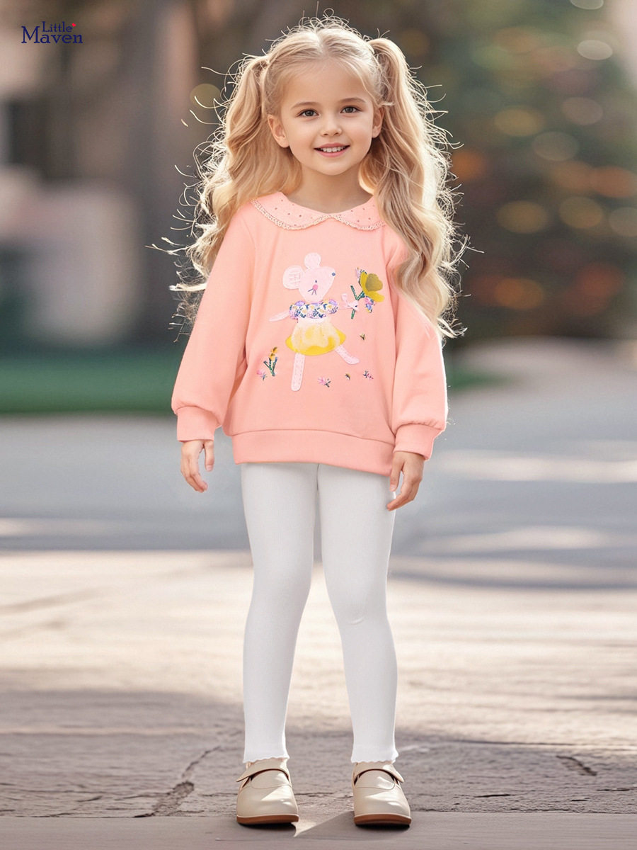 Girls' Long-Sleeve Set Wholesale, Autumn Baby Outfit, Style Kids' Wear
