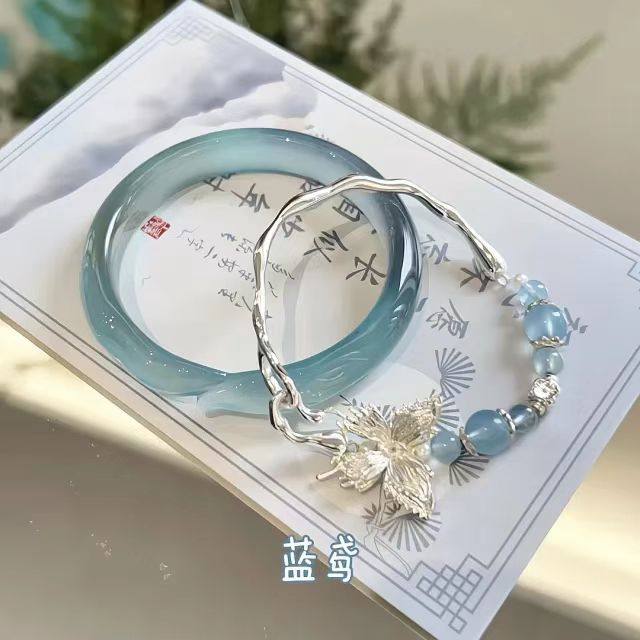 New Chinese Style Chinese Style Fox Bracelet Ping An Lock Tassel Bracelet Female Niche Explosive Bracelet Antique Cool Bracelet