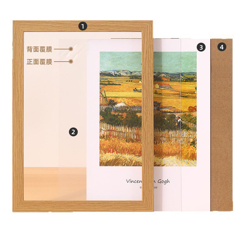 Photo Frame Empty Frame Photo Frame Table High-End Horizontal Frame Wall Mounting Self-Installed Large Size Puzzle Calligraphy Oil Painting Frame