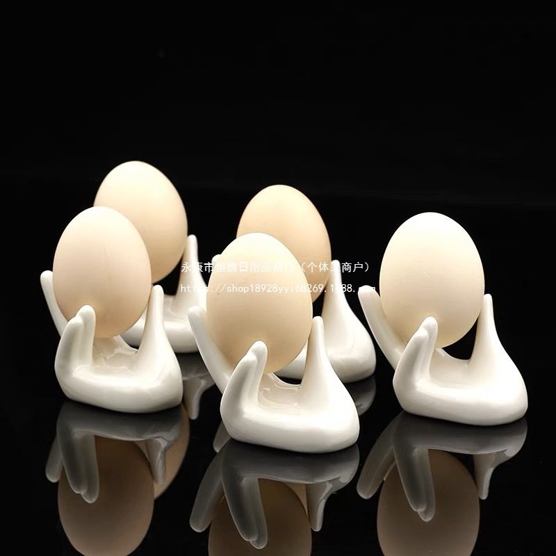 White Ceramic Buddha Hand Egg Tray, White Ceramic Egg Tray, Artistic Egg Tray, Creative Presentation Egg Tray, Sushi Stand