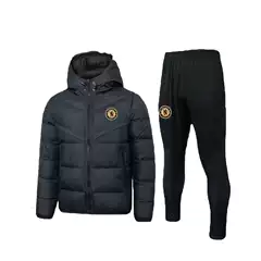 Chelsea Arsenal Tottenham Porto winter cotton-padded jacket football training suit sports equipment warm cotton-padded jacket with hood