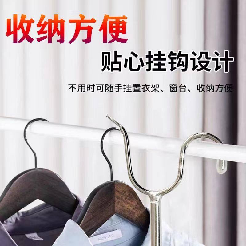 Balcony Clothes Drying Rod Household Solid Stainless Steel Clothes Drying Rod Long Clothes Support Rod Roller Blind Lightweight Clothes Push Hook