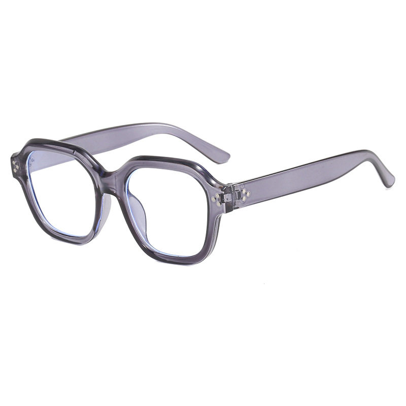New Style Large Frame Glasses Frame with Artistic Square Frame, Multi-Sided Anti-Blue Light Glasses, Classic Midin Decorative Flat Glasses