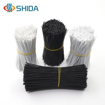 Spot postage eco-friendly plastic wire wrap plastic galvanized wire tie electronic power cord iron core tie wire