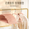 Plastic-Coated Non-Slip Hangers, Traceless Household Clothes Hangers, Thickened and Reinforced, Non-Bulging, Metal Clothes Storage, Light Luxury