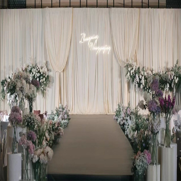Wedding Cloth Veil Stage Background Base Cloth Veil Background Veil Wedding Props Wedding Ceiling Veil Veil