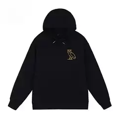 2025 Fall/Winter Owl Hooded Sweatshirt with the Same Small Logo as Drake Duck