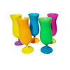 Factory Wholesale Colorful Thickened Shatter-Resistant Red Wine Goblets Bar Party Water Cups Plastic Cups Cross-Border Champagne Glasses