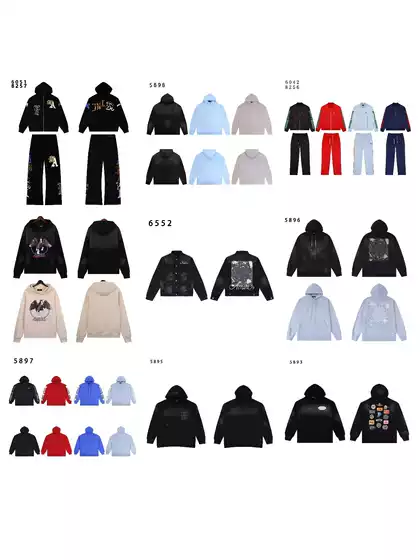 25Ss Cross-Border Trendy Brand A@M New Winter High Street Style Washed and Distressed Printed Loose Cotton Unisex Sweatshirt