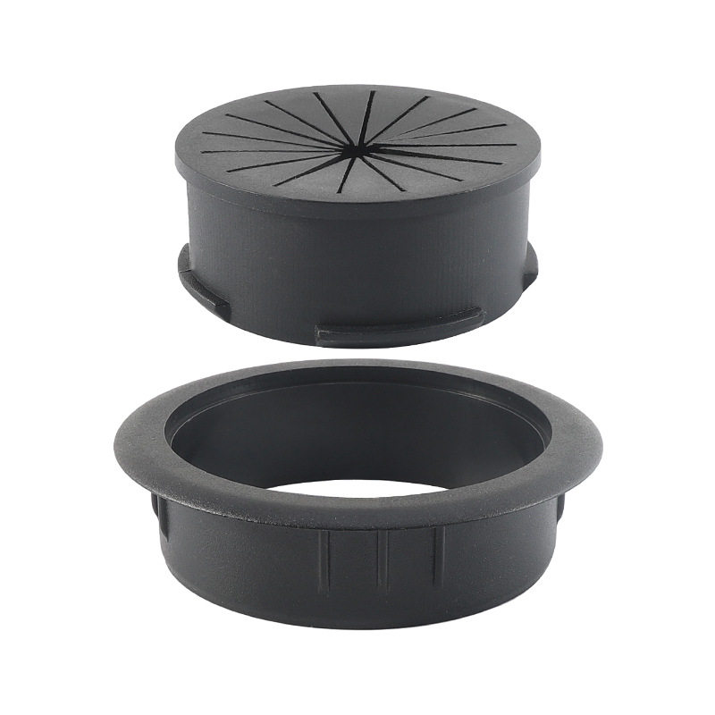 ABS plastic new double-layer wire box furniture desk computer desk round decorative cover hidden wire hole cover