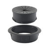 ABS plastic new double-layer wire box furniture desk computer desk round decorative cover hidden wire hole cover