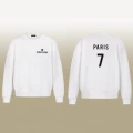 B1094 round neck white