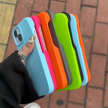 Suitable for iPhone 17 Pro Max Phone Case with Hollow Buttons, Apple 16 Matte Silicone Protective Cover, Anti-Fingerprint