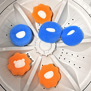 Sponge Bear Laundry Ball, Decontamination and Anti-Tangle Cleaning Ball, Washing Machine Washing Ball, Hair Removal and Sticky Hair Ball