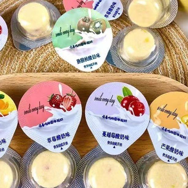 High-Speed Rail Yak Fruit Cheese Block Cheese with Fruit Pieces, Solid Yogurt from the Source Factory, Free Shipping Per Piece