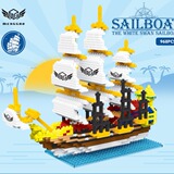 Совместим со строительными блоками Lego, сборкой головоломок для детского просвещения, сборкой пиратского корабля для мальчиков, оптовой продажей игрушек из мелких строительных блоков
