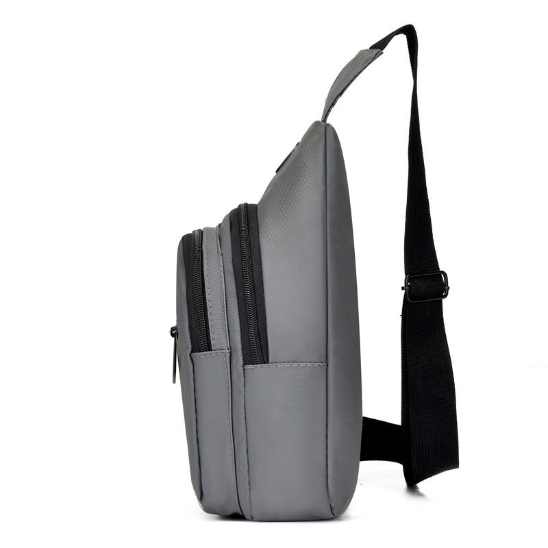 Men's Chest Bag Oxford Cloth Crossbody Bag Men's Shoulder Bag Backpack Sports Waist Bag Men's Patchwork Design Chest Bag