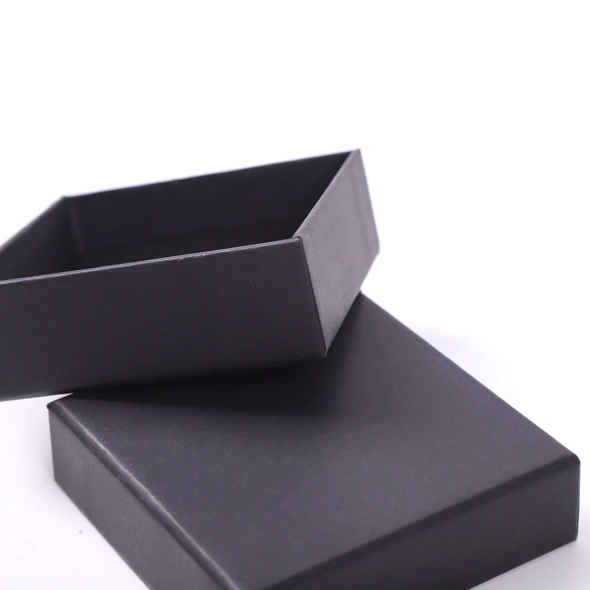 Spot black jewelry box jewelry packaging paper box bracelet ring earring pendant bracelet necklace box with logo