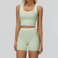 3129 vest + 3129 shorts—light fruit green
