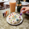 Mison Color Screen Peacock Mousse Cake Silicone Mold Oven-Free Dessert Fun DIY Chocolate Grinder