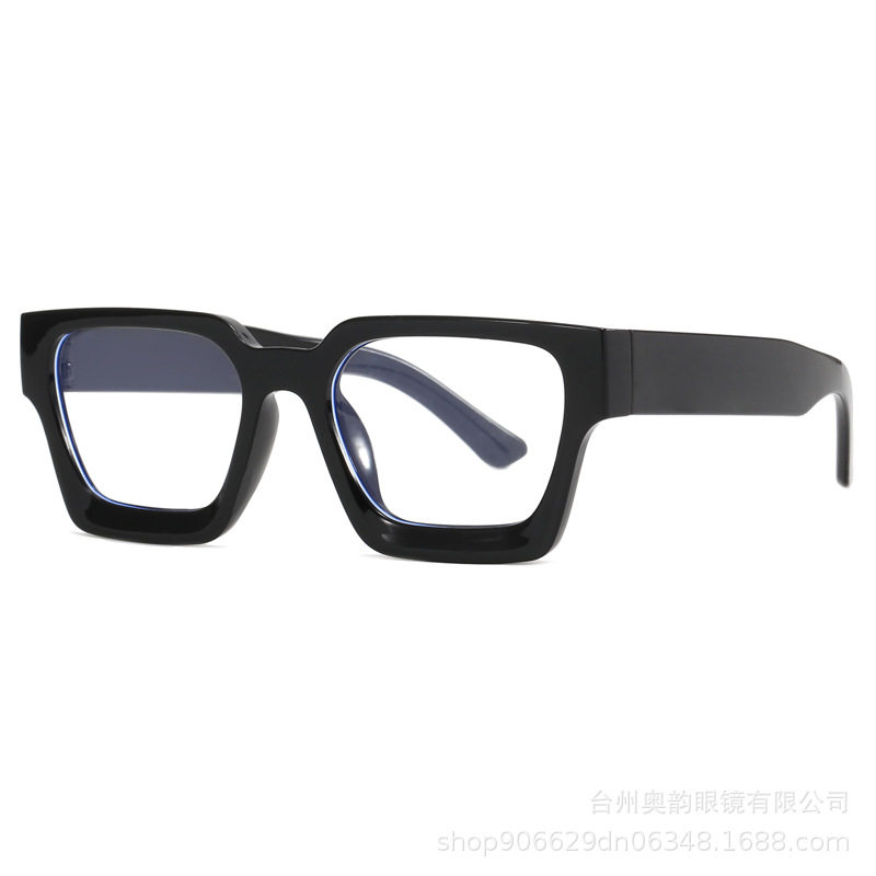 New European and American cross-border Fashion Box anti-blue light plain glasses ins versatile high-grade optical glasses frame plain