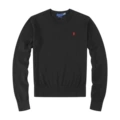 Black with red pony logo
