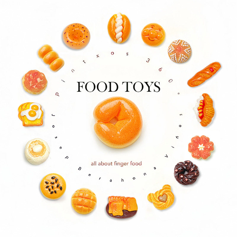 Artificial food and play resin accessories cream glue handmade diy small accessories miniature mini accessories hole shoes collocation