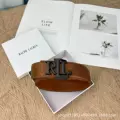 Brown black button