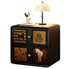Retro Bedside Table Small Bedside Home Creative Black and White Retro Bedroom Antique Style Storage Storage Bedside Table