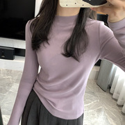Protein Cashmere Fever Base Super Comfortable Thickened Winter Solid Color Semi-high Neck Shoulder Constant Temperature Interior