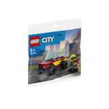 LEGO Lego 30585 Городская серия Пожарная машина Патрульная машина Детские строительные блоки Строительный набор