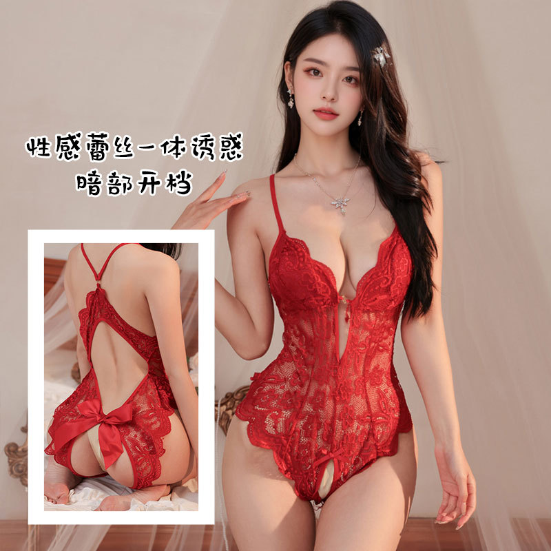 ชุดชั้นในเซ็กซี่,สิ่งล่อใจลูกไม้เซ็กซี่,เปิดพอดี,ไม่มี-ถอดju...