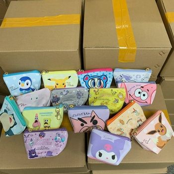 Export Japanese single genuine super cute cartoon coin purse coin bag earphone bag portable super cute gift mouth red envelope