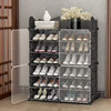 Simple Shoe Cabinet at Home Door, Economical Dust-Proof Storage Artifact, Space-Saving Indoor Good-Looking Shoe Rack, Layered Base
