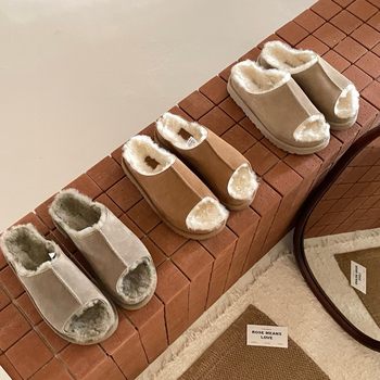 Henan Sangpo Village 2025 New Model Porter Soufflé Casual Slip-On Fish Mouth Sandals, Kendall Jenner Style, Minimalist and Comfortable