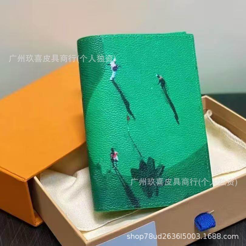 New Animal and Plant Travel Passport Holder Wallet Passport Cover Men's Document Bag Women's Card Bag Foreign Trade Wholesale Spot