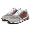 White, gray and orange (half a size too small, one size larger for wider feet)