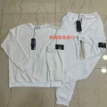 Suit crew neck sweatshirt white