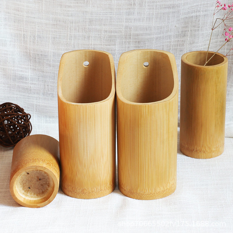 Chopstick Holder Commercial Bamboo Chopstick Basket Carbonized Chopstick Cage Draining Chopstick Box Catering Custom Logo Skewer Chopstick Holder