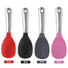 304 Stainless Steel Handle Silicone Rice Spoon Kitchen Rice Cooker Spoon Rice Spoon Non-Stick Rice Silicone Kitchen Utensils