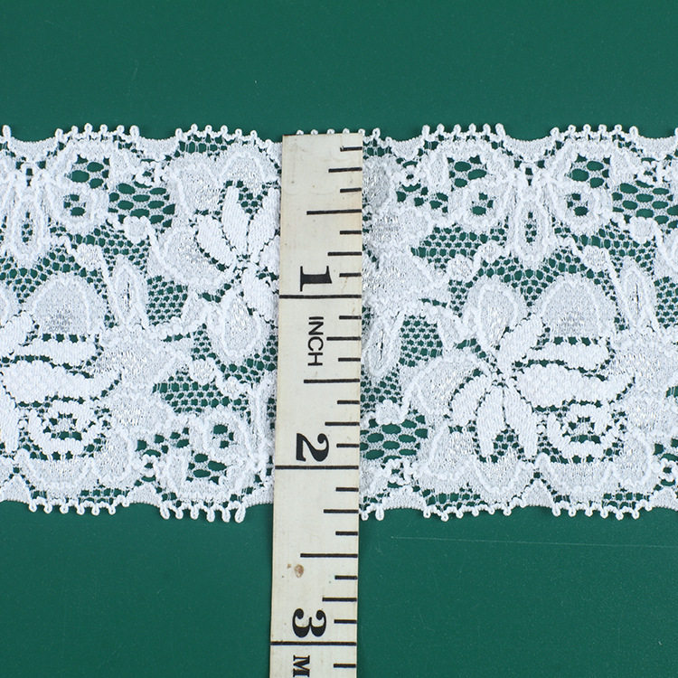 6.20cm Wide Nylon Black Stretch Lace Fabric Clothing Lace Accessories Cut Out Skirt Intimates Intimates Fabric