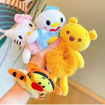 Autumn New Cartoon Doll Three-dimensional Plush Children's Hair Ring Back of Head Tie Ball Head Cat Hair Accessories Hair Rope for Women