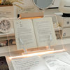 Transparent reading bookshelf reading stand acrylic transparent student multi-functional reading stand lazy artifact