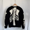 Black bone pullover