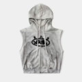 Washed white vest